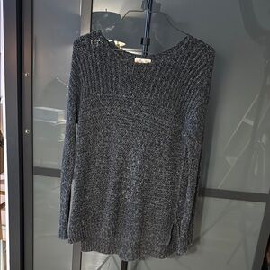 Hollister Gray Knit Oversized Sweater